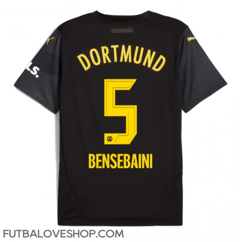 Dres Borussia Dortmund Ramy Bensebaini #5 Preč 2024-25 Krátky Rukáv